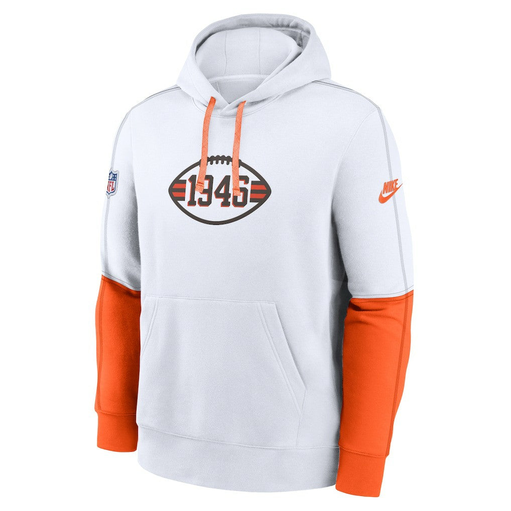 Cleveland Browns Throwback Logo Club Tri-Blend Pullover Hoodie | NFL On sale