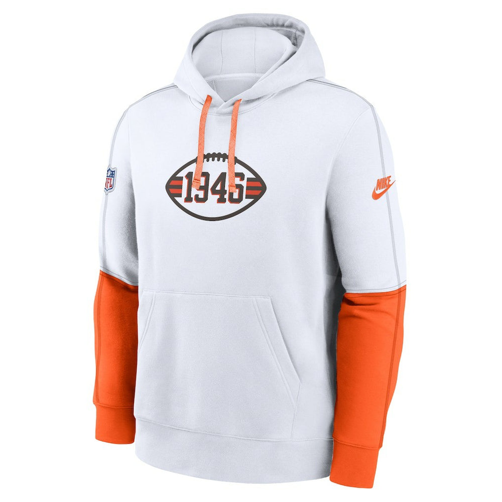 Cleveland Browns Throwback Logo Club Tri-Blend Pullover Hoodie | NFL On sale