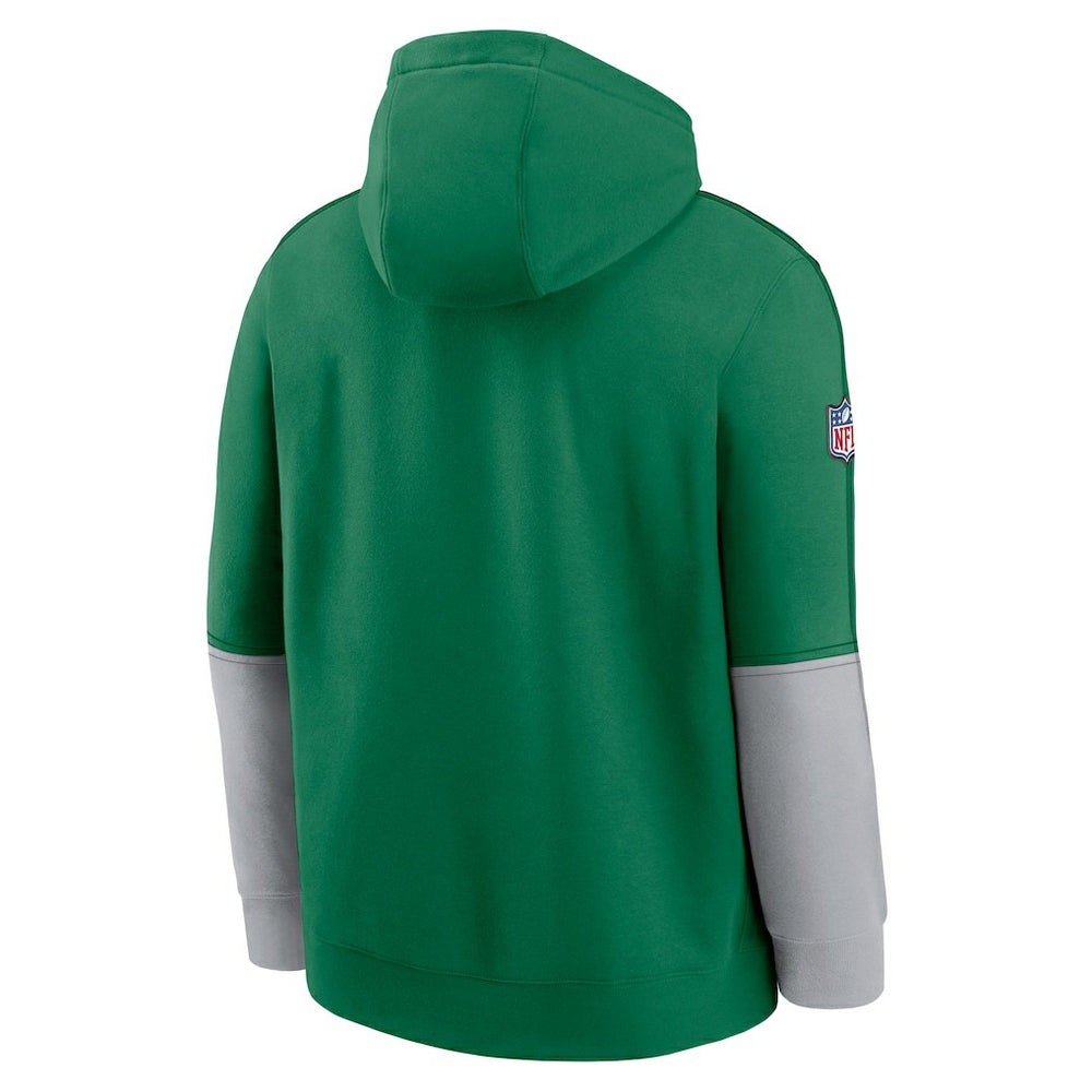 Philadelphia Eagles Throwback Logo Club Tri-Blend Pullover Hoodie | NFL New