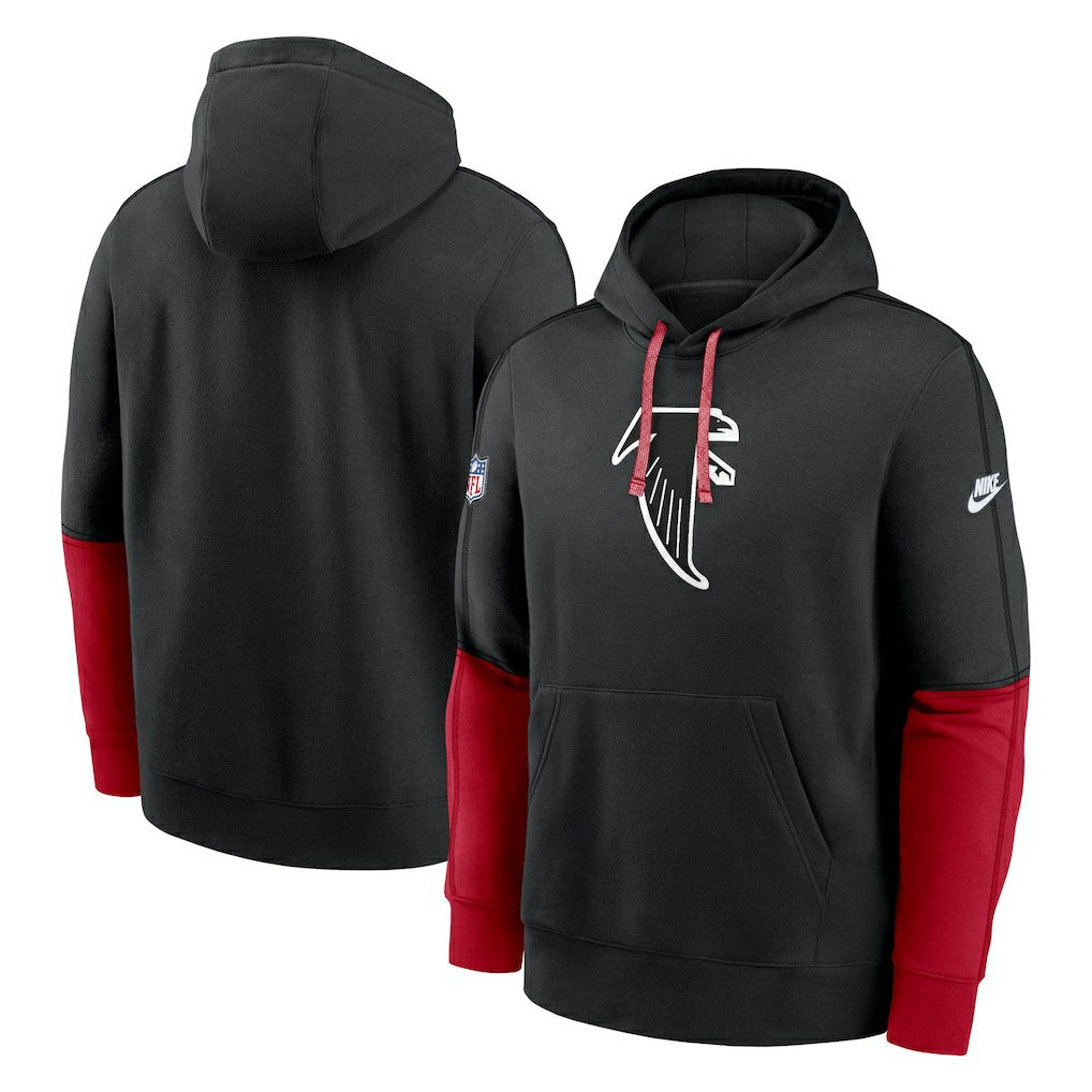 Atlanta Falcons Throwback Logo Club Tri-Blend Pullover Hoodie | NFL Outlet