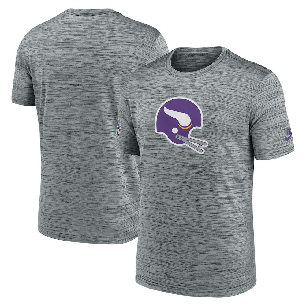 Minnesota Vikings Sideline Velocity Throwback Logo Dri-FIT T-Shirt | NFL US