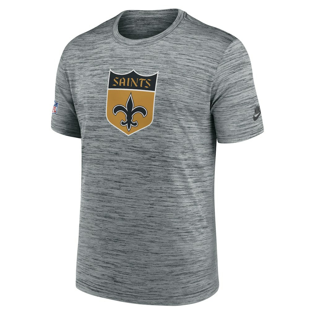 New Orleans Saints Sideline Velocity Throwback Logo Dri-FIT T-Shirt | NFL Hot