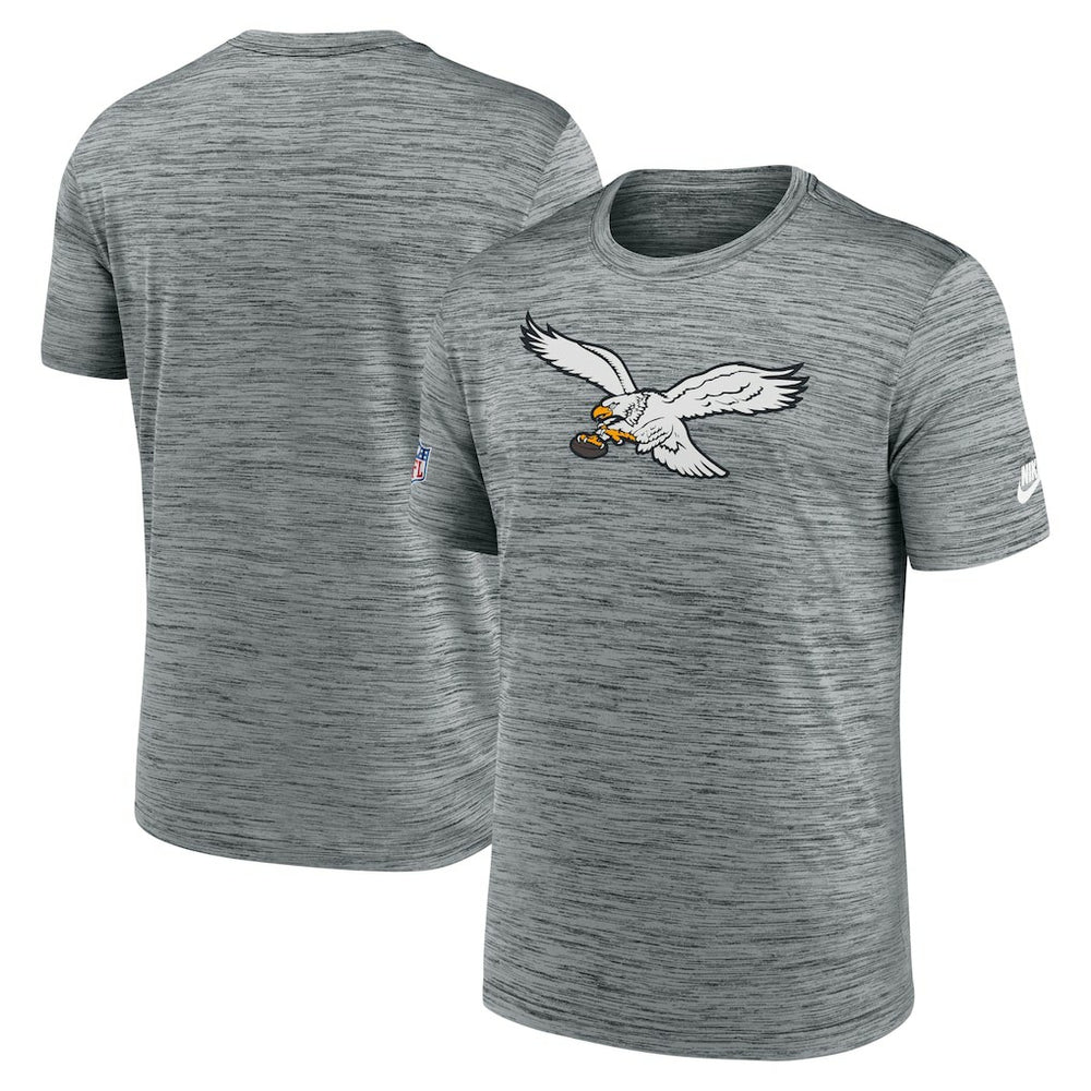 Philadelphia Eagles Sideline Velocity Throwback Logo Dri-FIT T-Shirt | NFL Sale