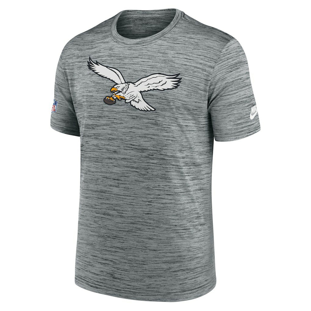 Philadelphia Eagles Sideline Velocity Throwback Logo Dri-FIT T-Shirt | NFL Sale