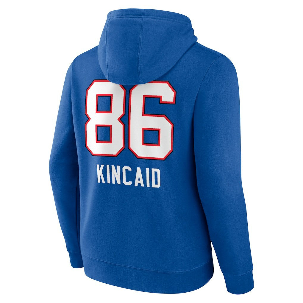 Buffalo Bills Dalton Kincaid  Team Wordmark Player Name & Number Pullover Hoodie | NFL New
