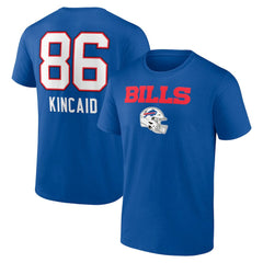 Buffalo Bills Dalton Kincaid  Team Wordmark Player Name & Number T-Shirt | NFL On sale