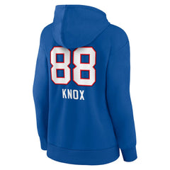 Buffalo Bills Dawson Knox  Women's Team Wordmark Player Name & Number Pullover Hoodie | NFL On sale