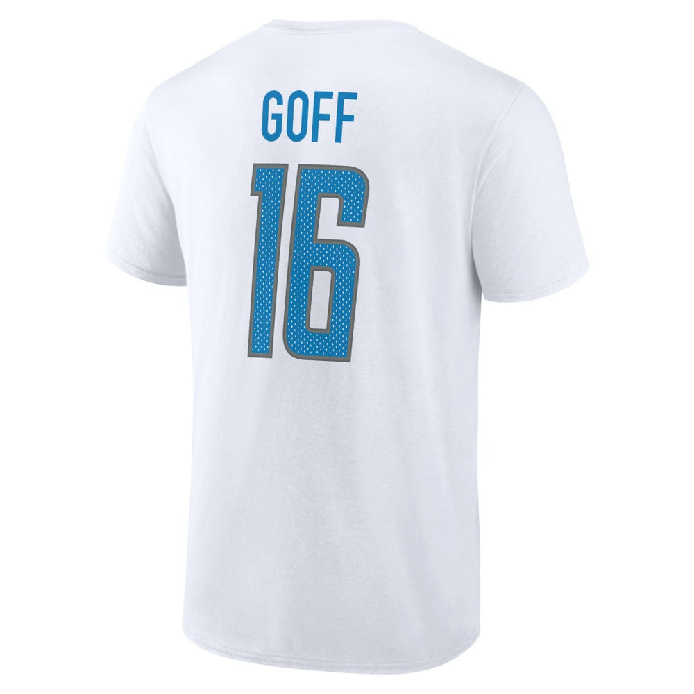 Detroit Lions Jared Goff  Icon Player Name & Number T-Shirt | NFL US