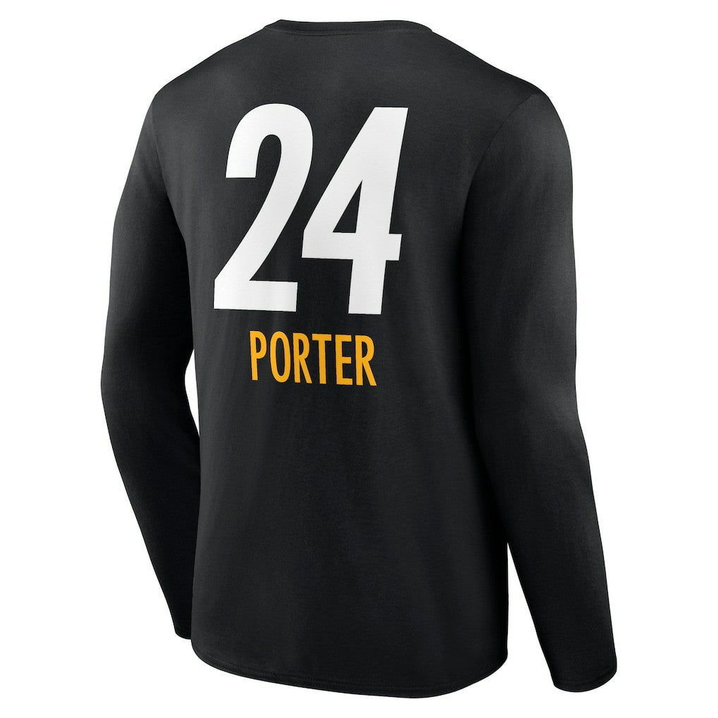 Pittsburgh Steelers Joey Porter Jr.  Team Wordmark Player Name & Number Long Sleeve T-Shirt | NFL US