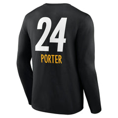Pittsburgh Steelers Joey Porter Jr.  Team Wordmark Player Name & Number Long Sleeve T-Shirt | NFL US