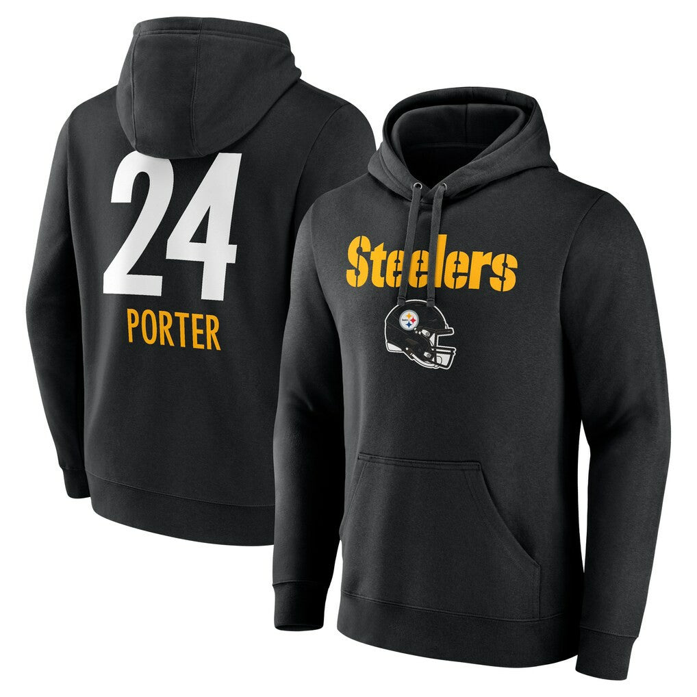 Pittsburgh Steelers Joey Porter Jr.  Team Wordmark Player Name & Number Pullover Hoodie | NFL New