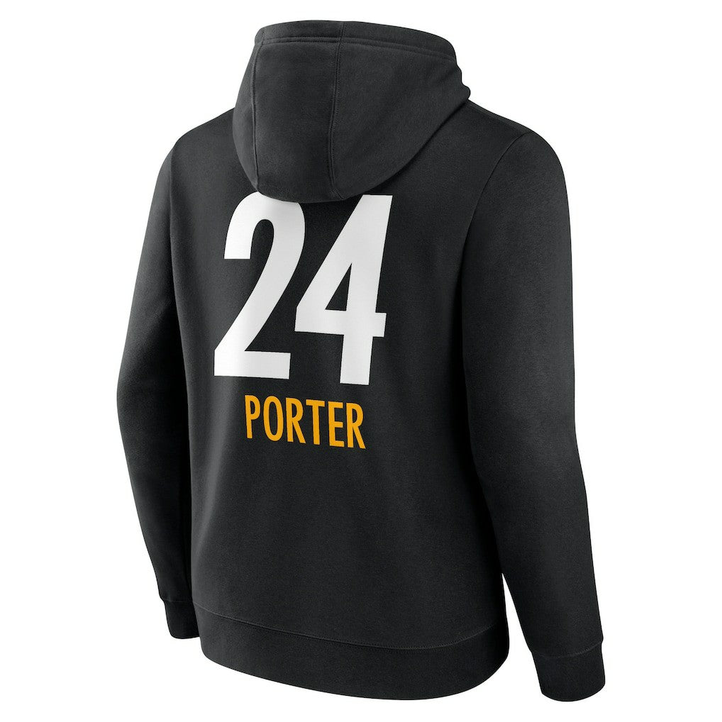 Pittsburgh Steelers Joey Porter Jr.  Team Wordmark Player Name & Number Pullover Hoodie | NFL New