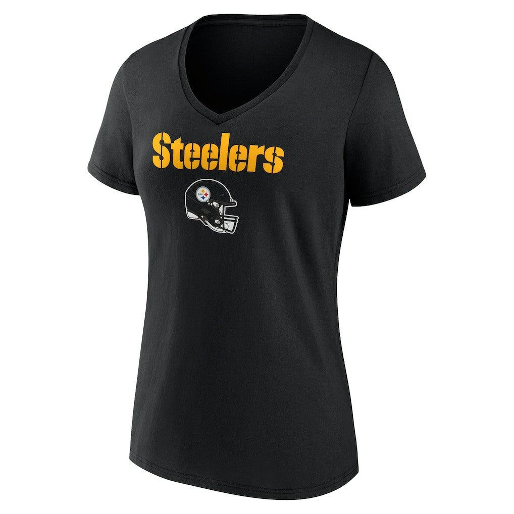 Pittsburgh Steelers Joey Porter Jr.  Women's Team Wordmark Player Name & Number V-Neck T-Shirt | NFL US