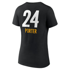Pittsburgh Steelers Joey Porter Jr.  Women's Team Wordmark Player Name & Number V-Neck T-Shirt | NFL US