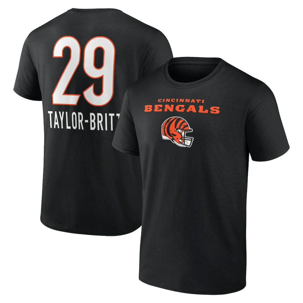 Cincinnati Bengals Cam Taylor-Britt  Team Wordmark Player Name & Number T-Shirt | NFL Online