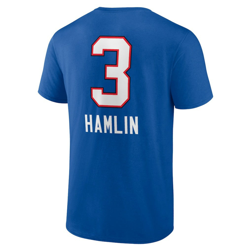 Buffalo Bills Damar Hamlin  Team Wordmark Player Name & Number T-Shirt | NFL Near me