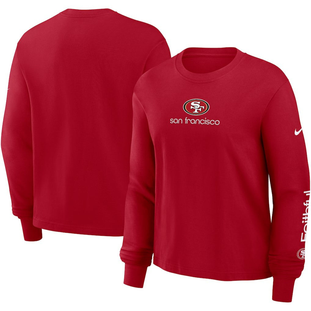 San Francisco 49ers Women's Boxy Long Sleeve T-Shirt | NFL Near me