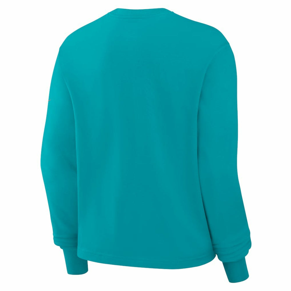 Miami Dolphins Women's Boxy Long Sleeve T-Shirt | NFL Hot
