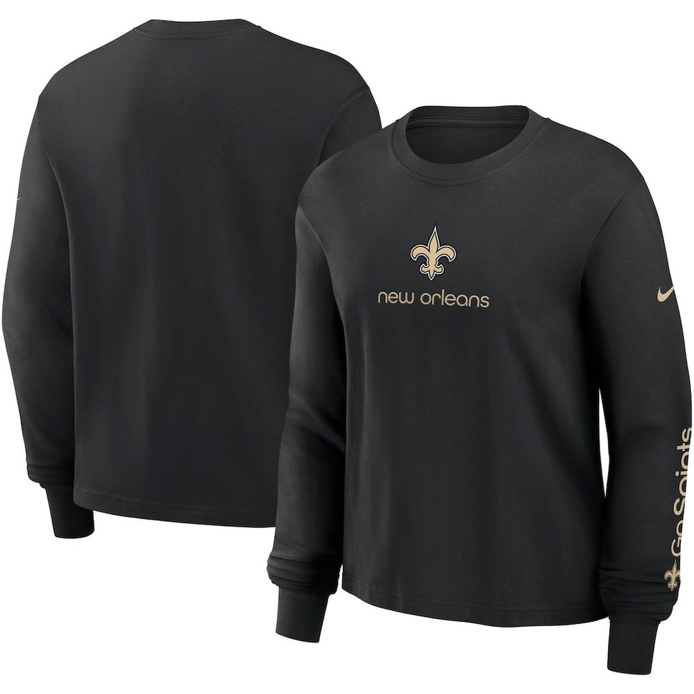 New Orleans Saints Women's Boxy Long Sleeve T-Shirt | NFL On sale