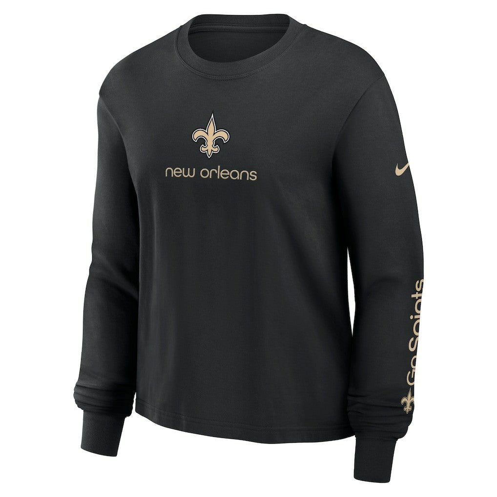New Orleans Saints Women's Boxy Long Sleeve T-Shirt | NFL On sale