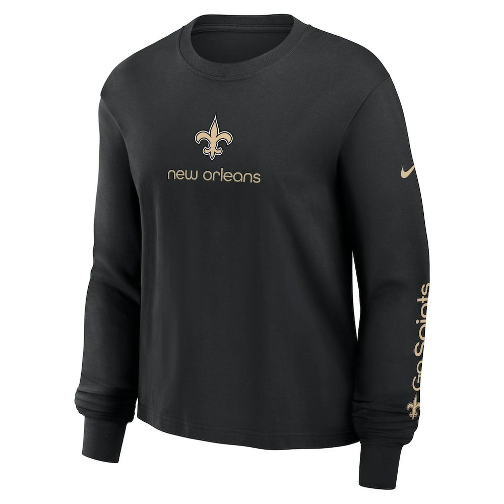 New Orleans Saints Women's Boxy Long Sleeve T-Shirt | NFL On sale