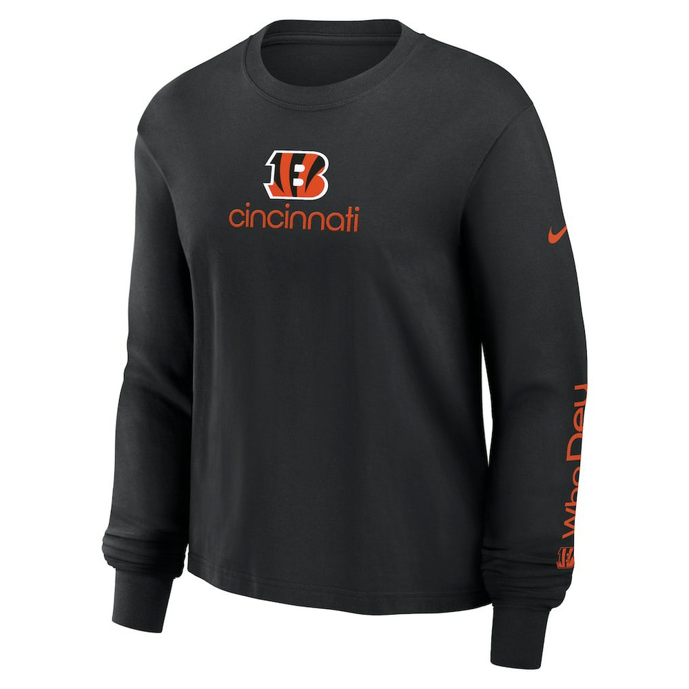 Cincinnati Bengals Women's Boxy Long Sleeve T-Shirt | NFL Outlet