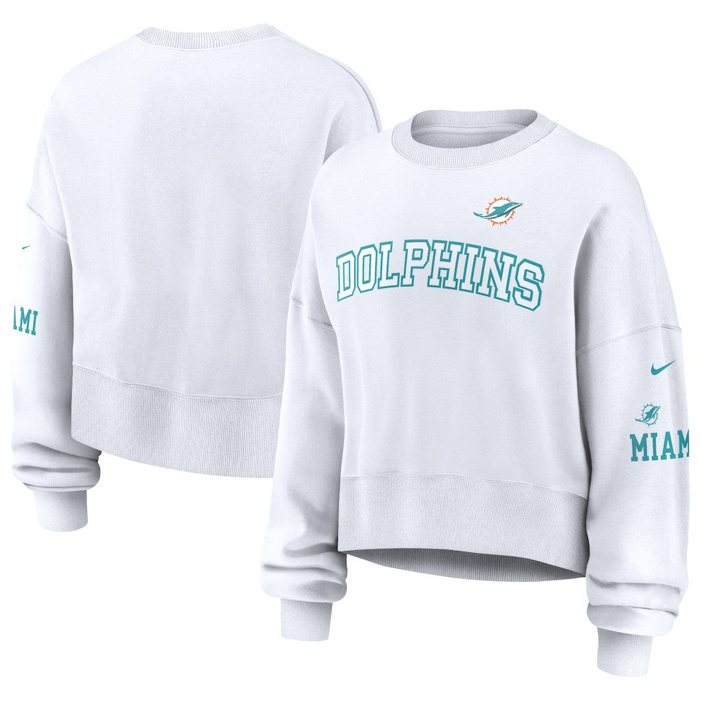 Miami Dolphins Women's Oversized Pullover Sweatshirt | NFL New