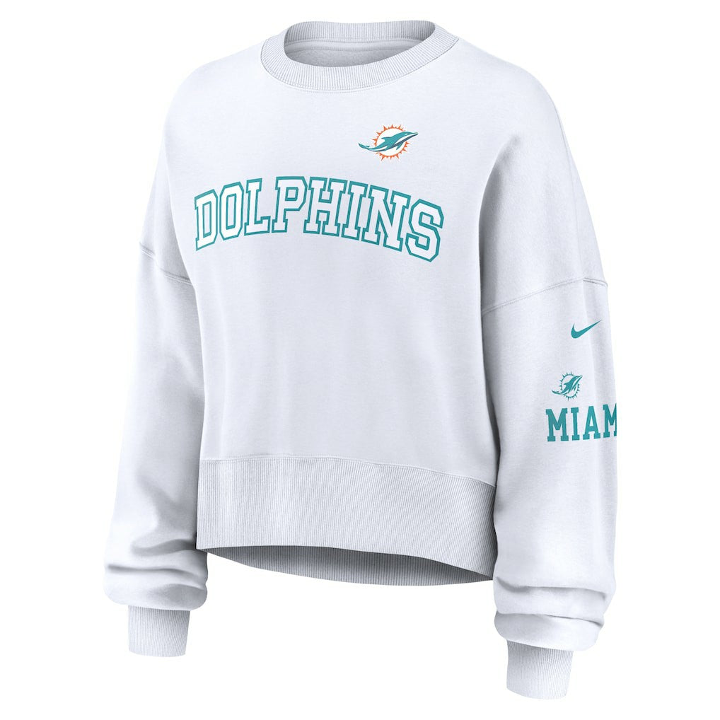 Miami Dolphins Women's Oversized Pullover Sweatshirt | NFL New