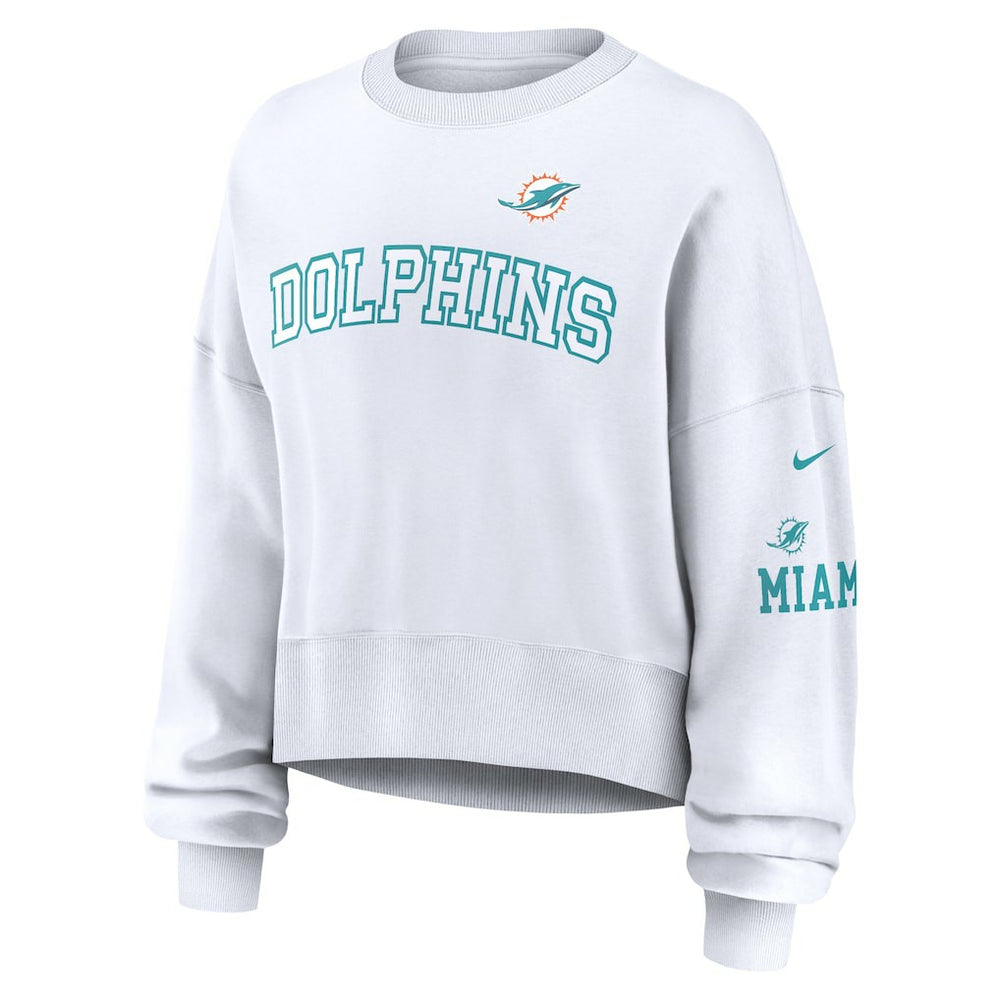 Miami Dolphins Women's Oversized Pullover Sweatshirt | NFL New