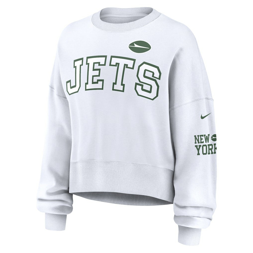 New York Jets Women's Oversized Pullover Sweatshirt | NFL Outlet