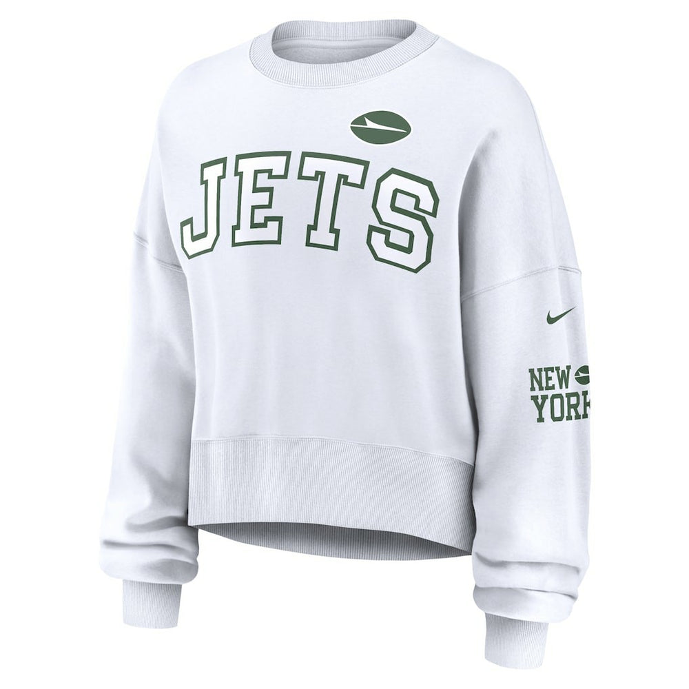 New York Jets Women's Oversized Pullover Sweatshirt | NFL Outlet