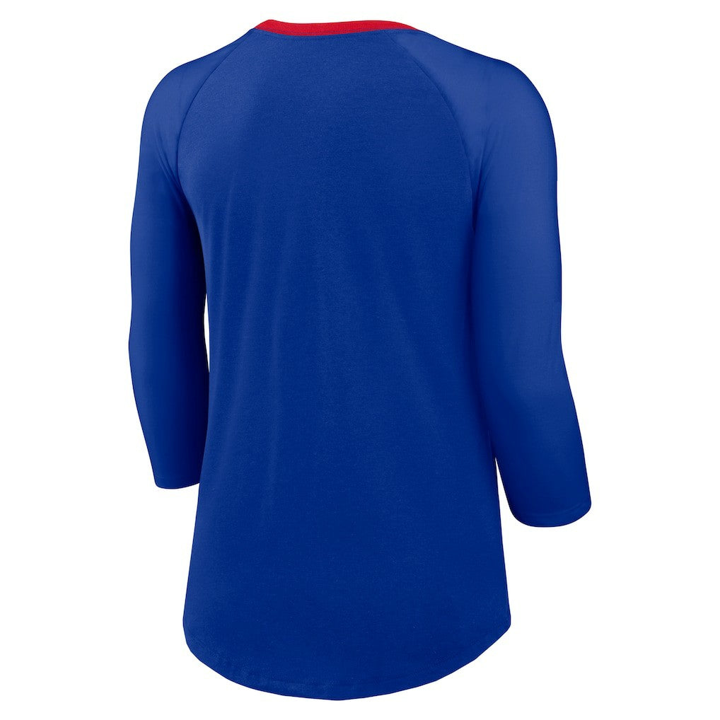 Buffalo Bills Women's 3/4 Sleeve Raglan Fashion Top | NFL Outlet