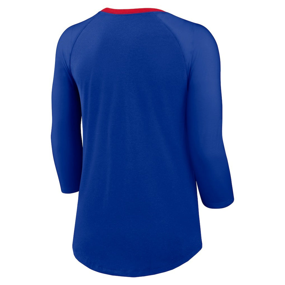 Buffalo Bills Women's 3/4 Sleeve Raglan Fashion Top | NFL Outlet