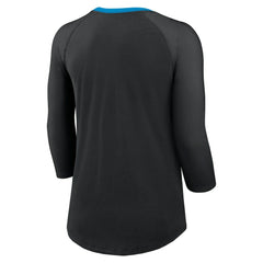 Carolina Panthers Women's 3/4 Sleeve Raglan Fashion Top | NFL Sale