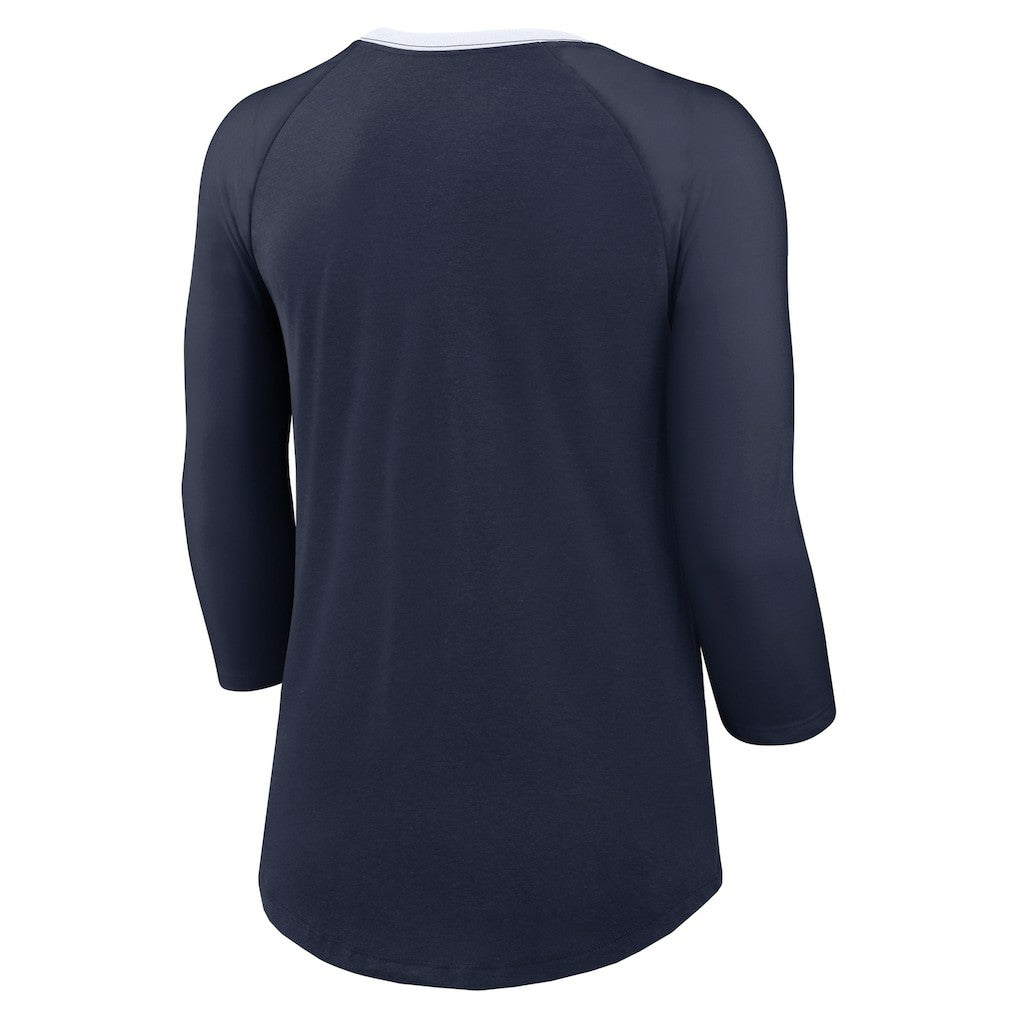 Dallas Cowboys Women's 3/4 Sleeve Raglan Fashion Top | NFL Outlet