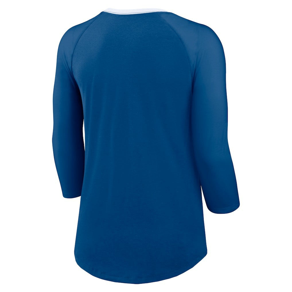 Indianapolis Colts Women's 3/4 Sleeve Raglan Fashion Top | NFL Discount