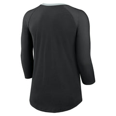 Las Vegas Raiders Women's 3/4 Sleeve Raglan Fashion Top | NFL New