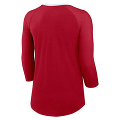 San Francisco 49ers Women's 3/4 Sleeve Raglan Fashion Top | NFL US