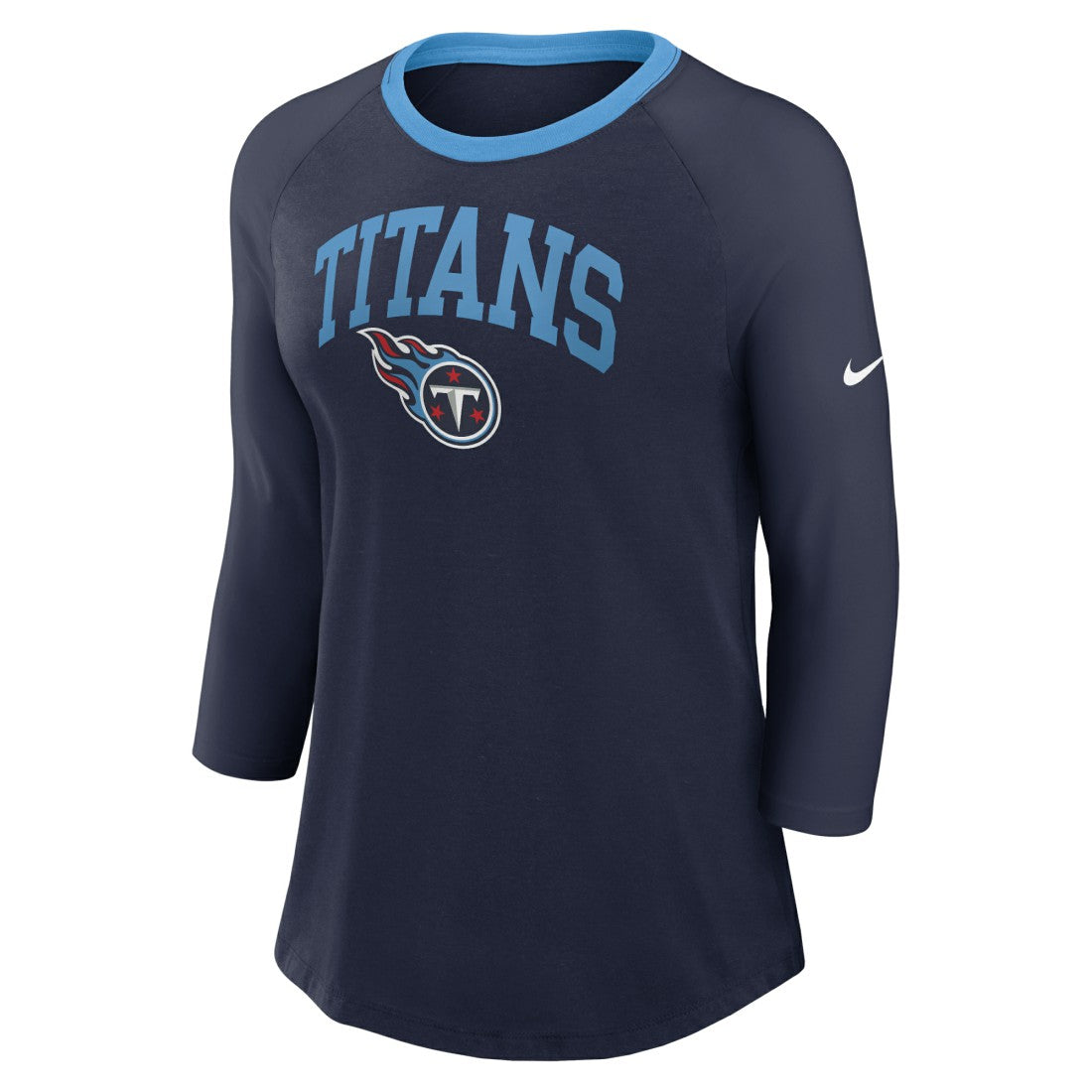 Tennessee Titans Women's 3/4 Sleeve Raglan Fashion Top | NFL Online