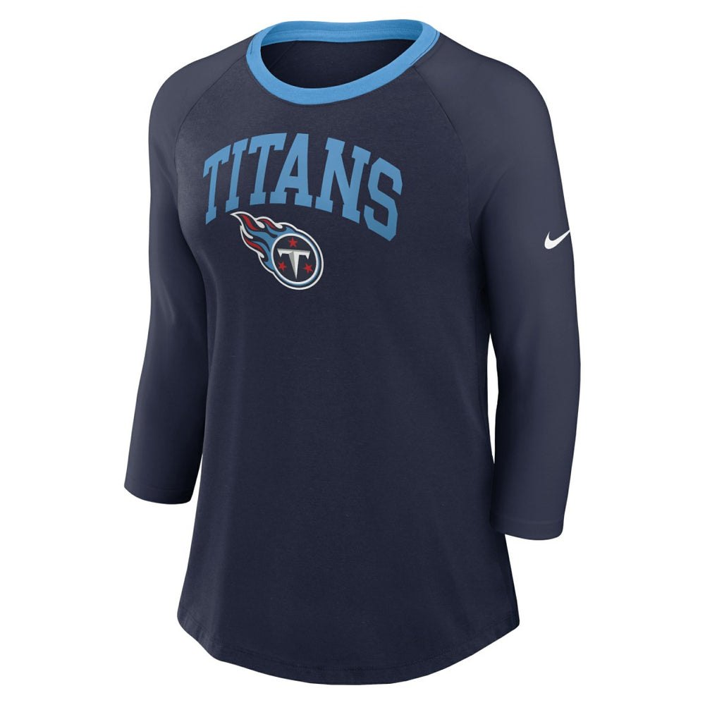 Tennessee Titans Women's 3/4 Sleeve Raglan Fashion Top | NFL Online