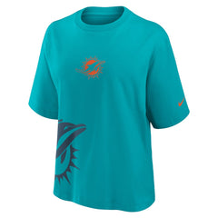 Miami Dolphins Women's Boxy T-Shirt | NFL Online