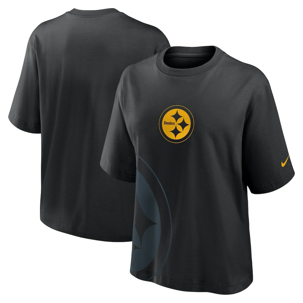 Pittsburgh Steelers Women's Boxy T-Shirt | NFL Outlet