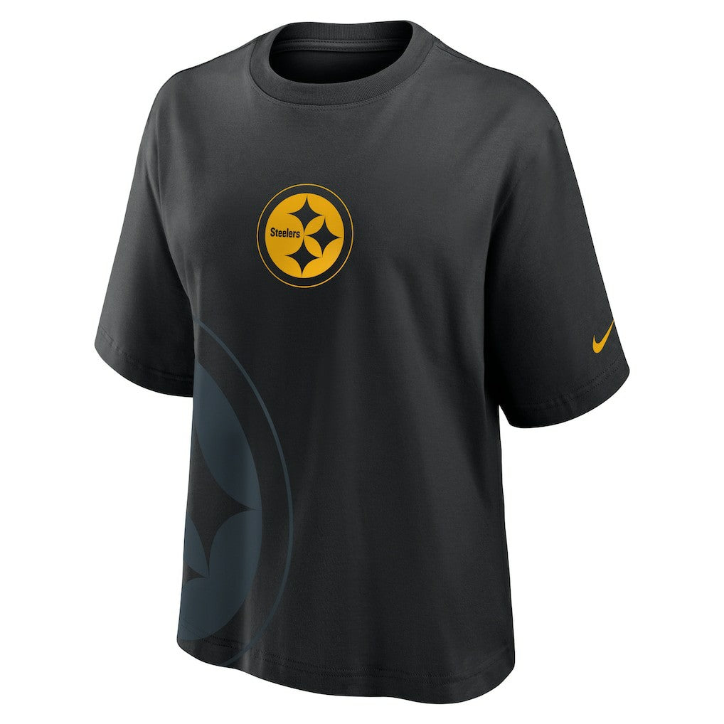 Pittsburgh Steelers Women's Boxy T-Shirt | NFL Outlet
