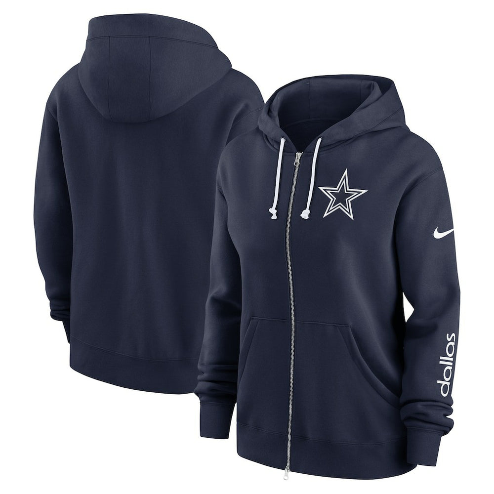 Dallas Cowboys Women's Plus Size Phoenix Full-Zip Hoodie | NFL Outlet