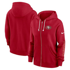 San Francisco 49ers Women's Plus Size Phoenix Full-Zip Hoodie | NFL US