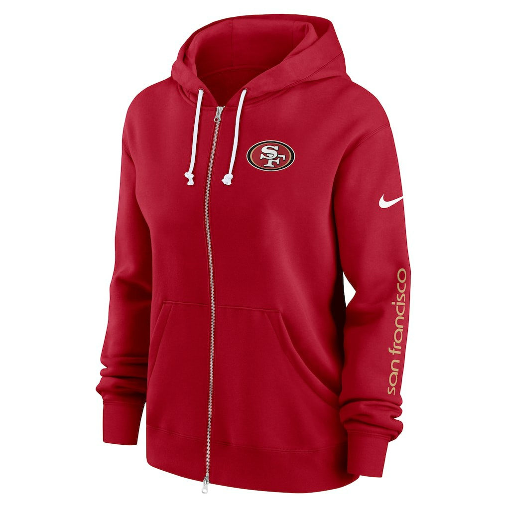 San Francisco 49ers Women's Plus Size Phoenix Full-Zip Hoodie | NFL US