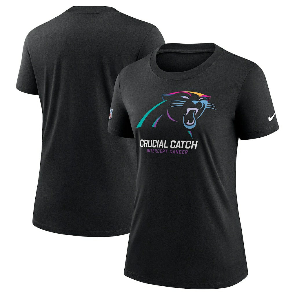 Carolina Panthers Women's 2024 NFL Crucial Catch Tri-Blend T-Shirt | NFL New