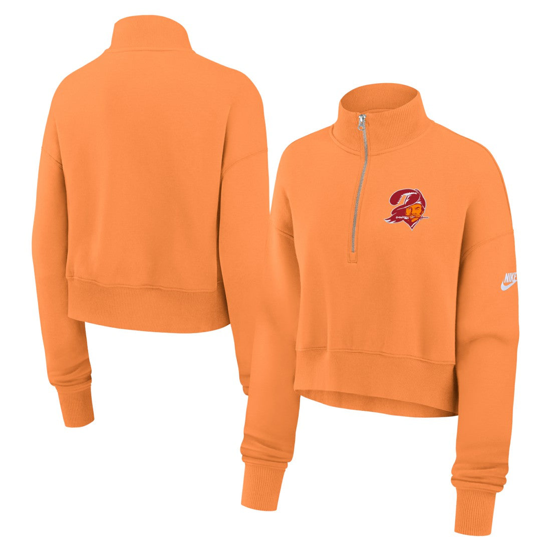 Tampa Bay Buccaneers Women's Rewind Phoenix Half-Zip Sweatshirt | NFL Discount