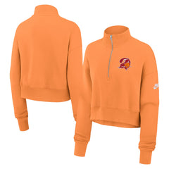Tampa Bay Buccaneers Women's Rewind Phoenix Half-Zip Sweatshirt | NFL Discount