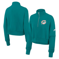 Miami Dolphins Women's Rewind Phoenix Half-Zip Sweatshirt | NFL Online